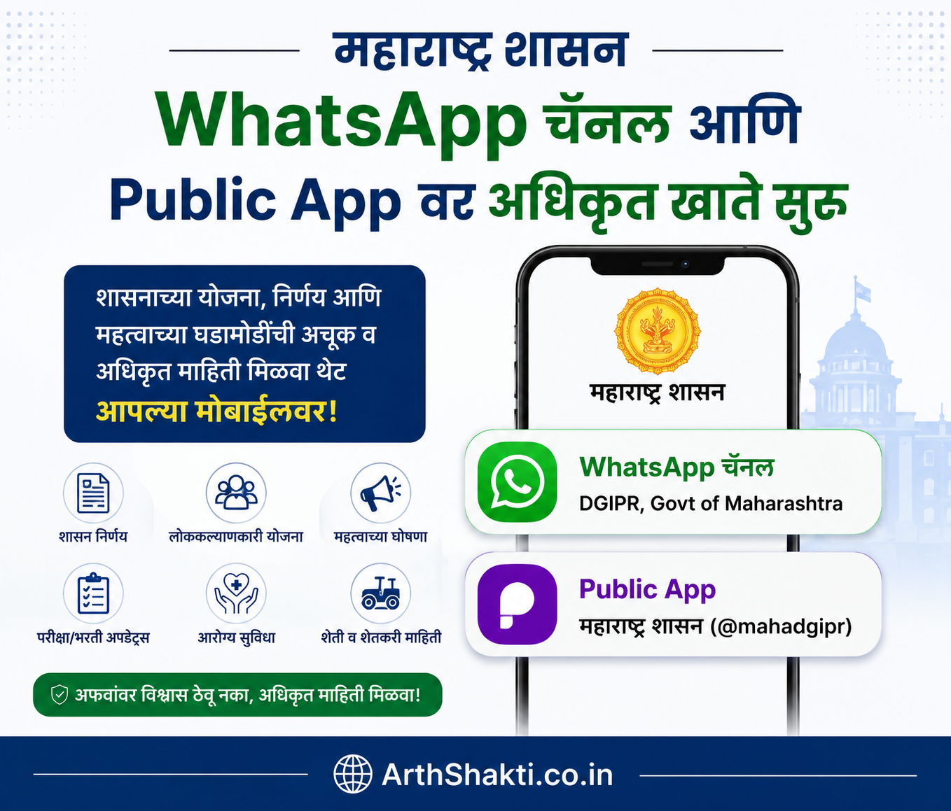 Maharashtra Government Whats App Channel Link