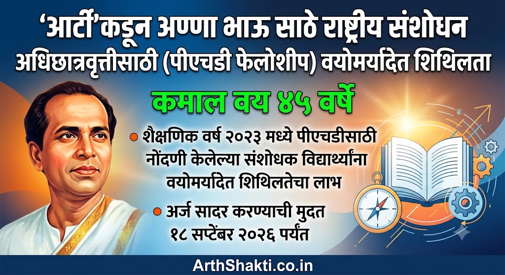 ARTI PhD Fellowship New Age Limit